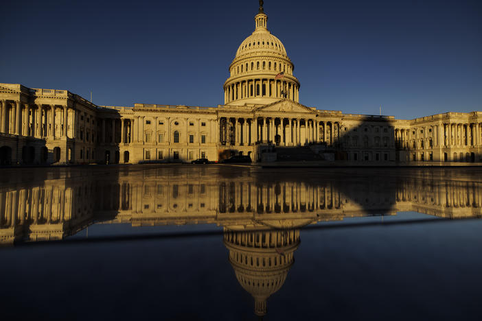 The rising sun illuminates the U.S. Capitol building on Nov. 9, 2022 — the day after Election Day.