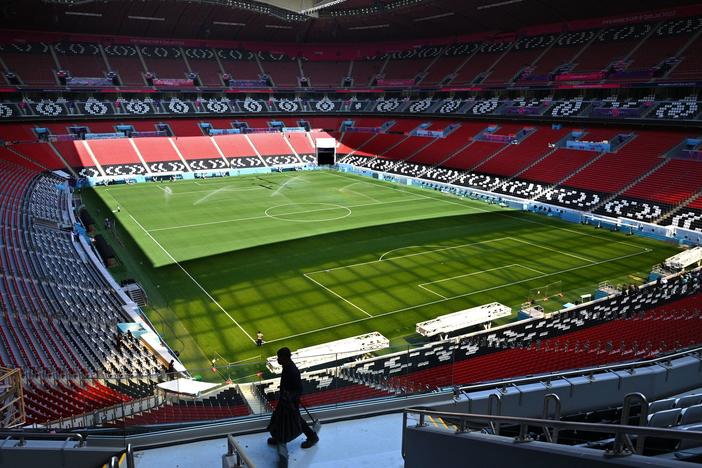 Al-Bayt Stadium in al-Khor hosts the opening game of the 2022 World Cup between host country Qatar and Ecuador.