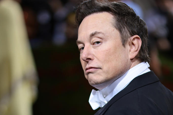 Twitter's new owner Elon Musk at the 2022 Met Gala in New York City in May.