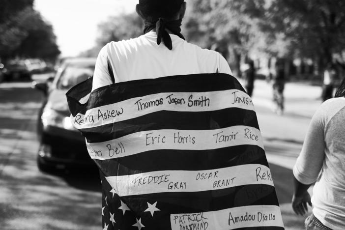 A Freddie Gray protest in Baltimore, Md., in 2015.