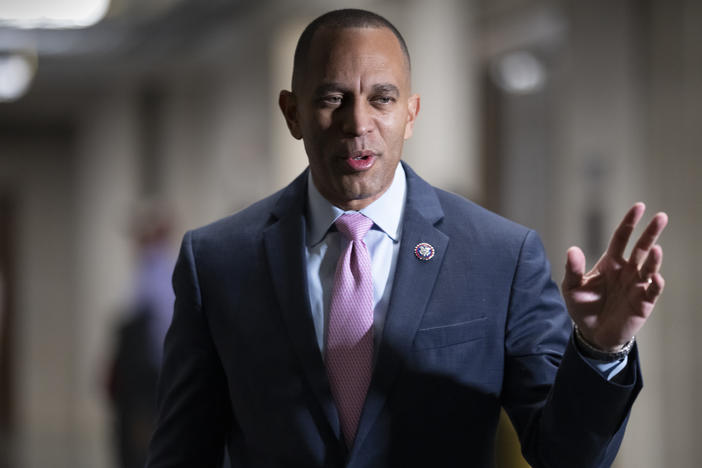 Rep. Hakeem Jeffries, D-N.Y., ran unopposed for the position of House Democratic leader. He replaces Rep. Nancy Pelosi, D-Calif., who announced she would not run for the top leadership post after Democrats lost control of the House in the midterms.