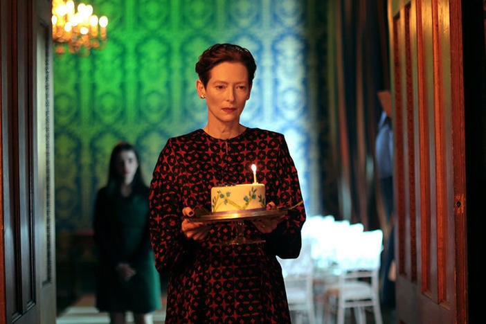 Tilda Swinton plays two characters, a mother and a daughter, who have gone to spend a winter holiday at a hotel in Wales in the new movie <em>The Eternal Daugher.</em>