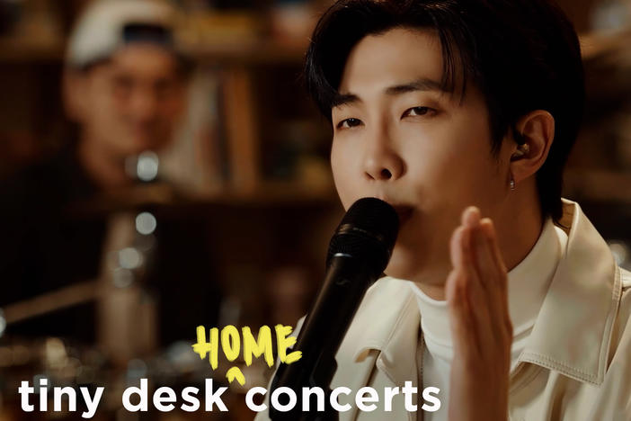 RM performs a Tiny Desk (home) concert.