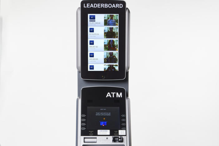 Brooklyn-based art collective MSCHF created an ATM that displays and ranks the cash balance of users.