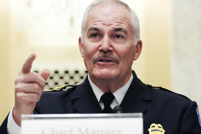U.S. Capitol Police Chief J. Thomas Manger will speak on behalf of his department at a  Congressional Gold Medal ceremony for his officers who defended the U.S. Capitol on January 6, 2021.