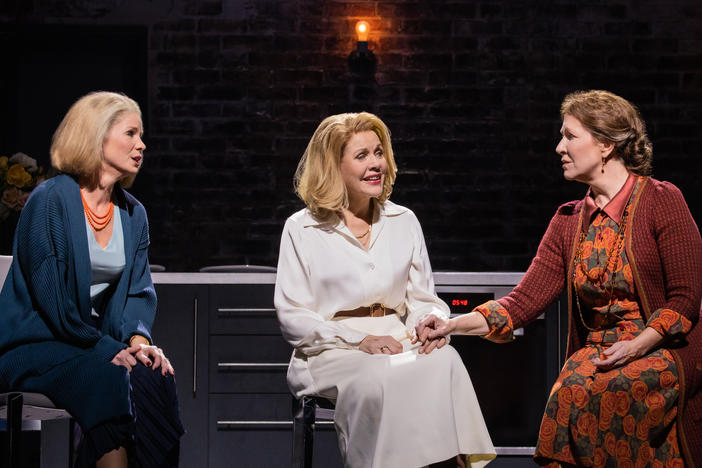 Kelli O'Hara as Laura Brown, Renée Fleming as Clarissa Vaughan, and Joyce DiDonato as Virginia Woolf in Kevin Puts's "The Hours."