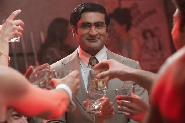 Kumail Nanjiani plays Somen "Steve" Banerjee, the founder of Chippendales, in <em>Welcome to Chippendales </em>on Hulu. "He was the king of a world that wouldn't have him as a member," Nanjiani says.