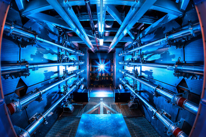 The multi-billion dollar National Ignition Facility has used 192 laser beams to create net energy from a tiny pellet of nuclear fuel.