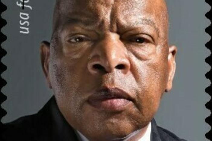 The U.S. Postal Service said on Tuesday that the stamp "celebrates the life and legacy" of the late U.S. Rep. John Lewis.