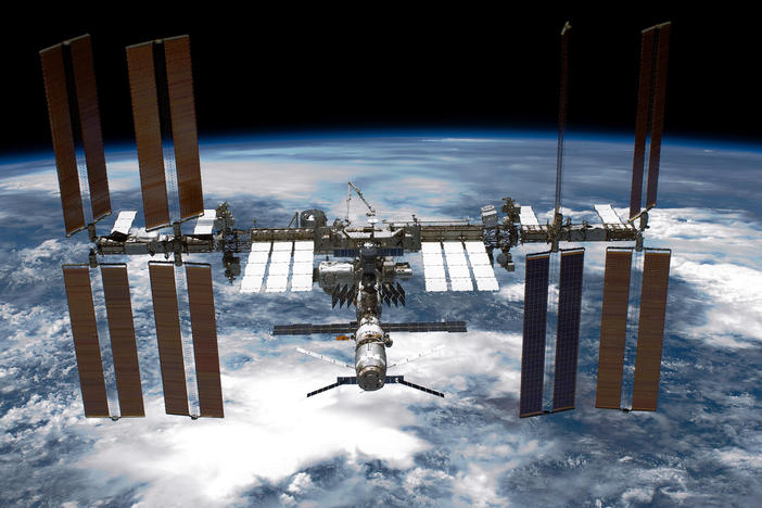 In this handout provided by NASA the International Space Station is seen from NASA space shuttle Endeavour after the station and shuttle began their post-undocking relative separation May 29, 2011.