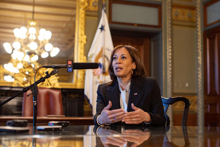 Vice President Harris told NPR in an interview Monday that the administration plans to add more resources to the southern border when Title 42 migration restrictions end.