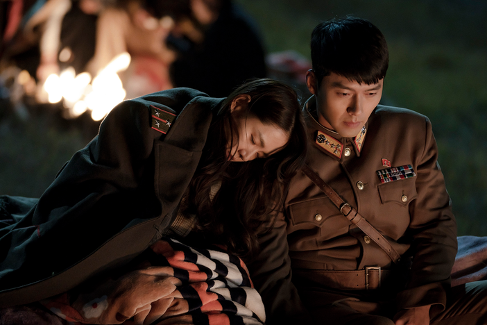 Son Ye-jin as Yoon Se-ri and Hyun Bin as Ri Jeong-hyeok in <em>Crash Landing on You.</em>