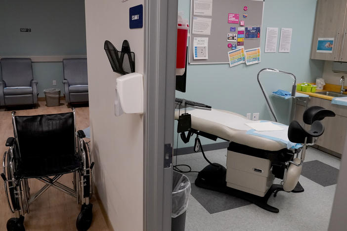 An unoccupied recovery area, left, and an abortion procedure room are seen at a Planned Parenthood Arizona facility in Tempe, Ariz., on June 30, 2022. On Friday, Dec. 30, the Arizona Court of Appeals concluded that doctors who provide abortions can't be prosecuted under a pre-statehood law that criminalizes nearly all abortions.