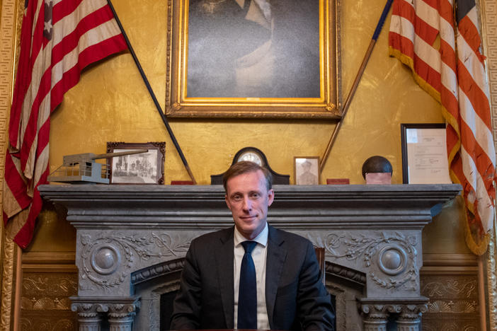 NPR's Steve Inskeep interviews U.S. President Joe Biden's national security adviser Jake Sullivan in Washington, D.C. on Jan. 5, 2023.