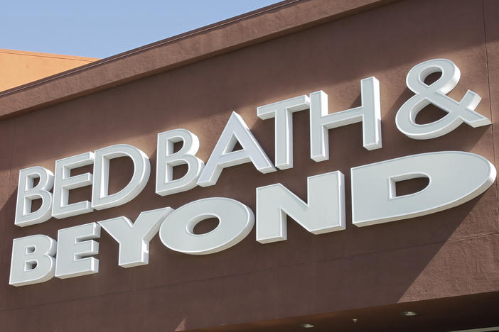 Bed Bath & Beyond warns that it's exploring all options, including filing for bankruptcy protection.