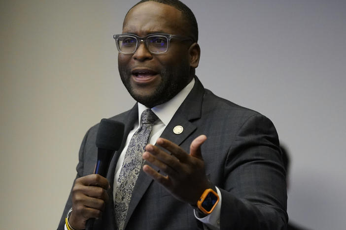 "People across the country should be concerned that legislators and governors across the country are going to do exactly what Florida is doing," says Florida Sen. Shevrin Jones, pictured here in March 2022.