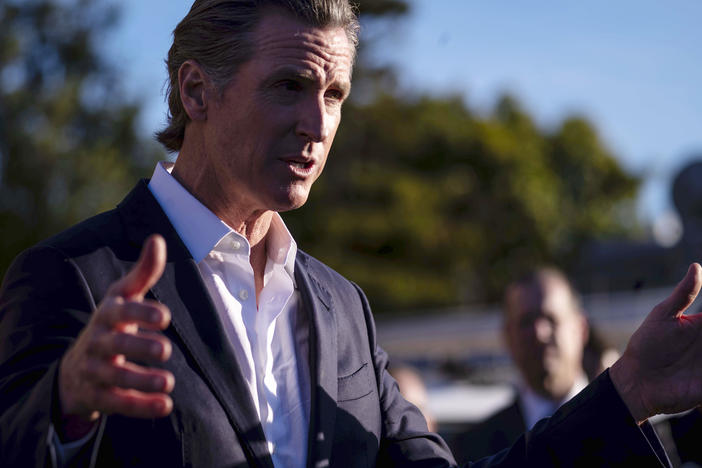 California Gov. Gavin Newsom met with victims' families, local leaders and community members who were impacted by the shootings in Half Moon Bay.
