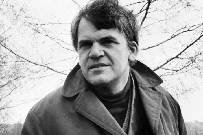 Czech author Milan Kundera is best known for his book <em>The Unbearable Lightness of Being.</em> After the Soviet occupation, Kundera was blacklisted and banned. He lived in exile in France, where he would later become a citizen. He's pictured above in 1973.
