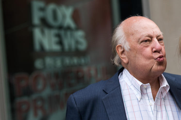 Former Fox News staffer Laura Luhn sued the network yesterday alleging years of sexual abuse by its former chairman, the late Roger Ailes. Ailes is shown above in July 2016 outside Fox's New York City headquarters shortly before his ouster.