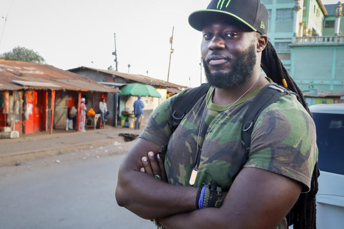 Brian Otieno Portrait in Kibera.