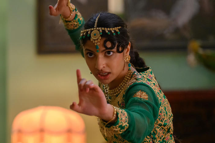 Priya Kansara as Ria Khan in <em>Polite Society.</em>