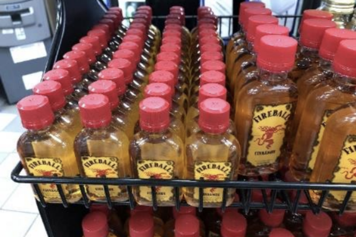Smaller bottles of Fireball do not contain whiskey, but a blend of malt beverage, wine and additional flavors and colors. Customers are suing the company for fraud, alleging the packaging is misleading.