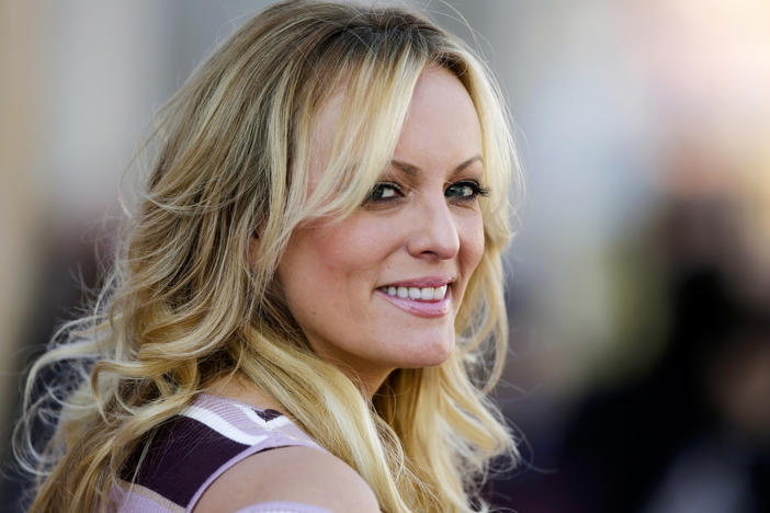 The Manhattan District Attorney's Office is investigating whether former President Donald Trump broke the law with payments allegedly made to cover up an extramarital affair with adult film actress Stormy Daniels, pictured in 2018.