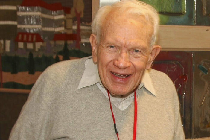 This photo provided by Just Born shows Ira "Bob" Born. Born, a candy company executive known as the "Father of Peeps" for mechanizing the process to make the marshmallow chicks, died Sunday. He was 98.