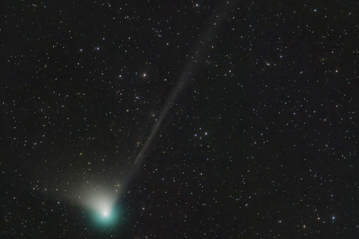 Comet C/2022 E3 (ZTF) was discovered by astronomers using the wide-field survey camera at the Zwicky Transient Facility in March 2022.