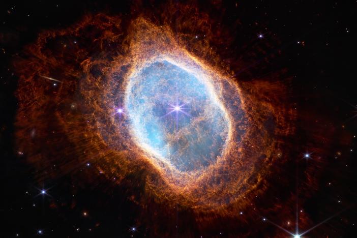 This image of the Southern Ring Nebula was one of the first James Webb Space Telescope images released to the public last year.