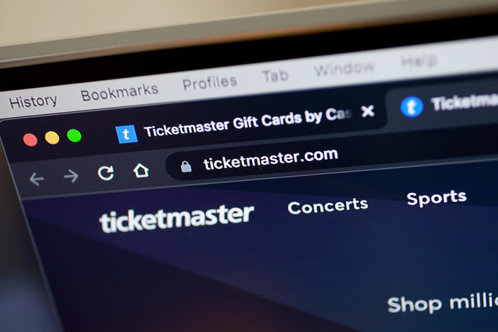 An illustration of the Ticketmaster website from 2022. The ticketing giant has come under renewed scrutiny from music fans and lawmakers in recent months.