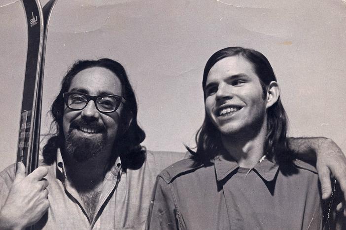 Charles Silverstein (left) and his partner of 20 years, William Bory, smile at the camera in the 1970s. Silverstein dedicated his work to helping LGBTQ people live without shame.