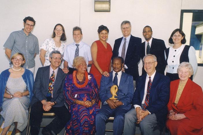 The Woodson family members at the Woodson reconciliation ceremony in 1998.