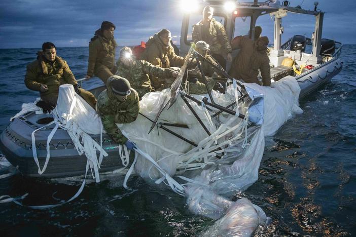 Sailors recovered debris from the Chinese balloon off the South Carolina coast. The other objects shot down has not been recovered.