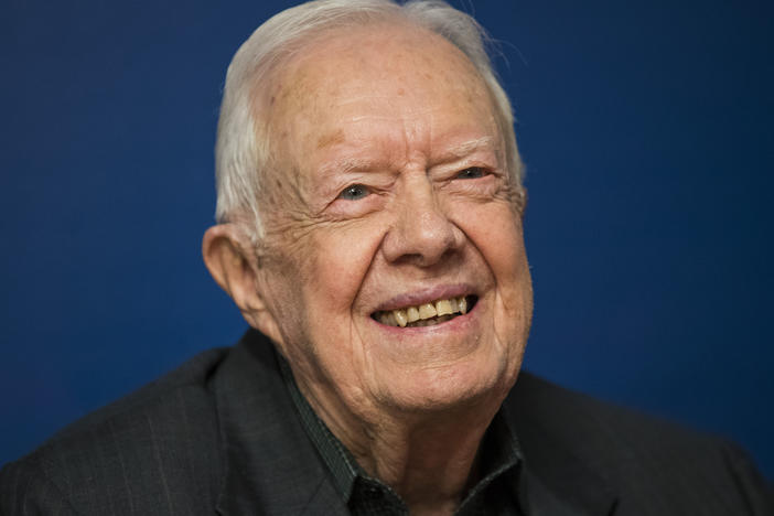 Former U.S. President Jimmy Carter is pictured in 2018 in New York City.