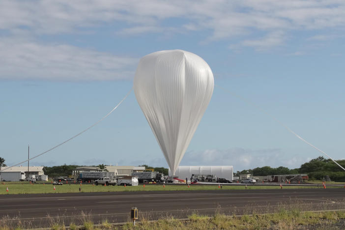A NASA balloon launched over Hawaii in 2014 to test components that might one day be used to land spacecraft on Mars. Balloons are regularly used to test new designs and conduct scientific experiments.