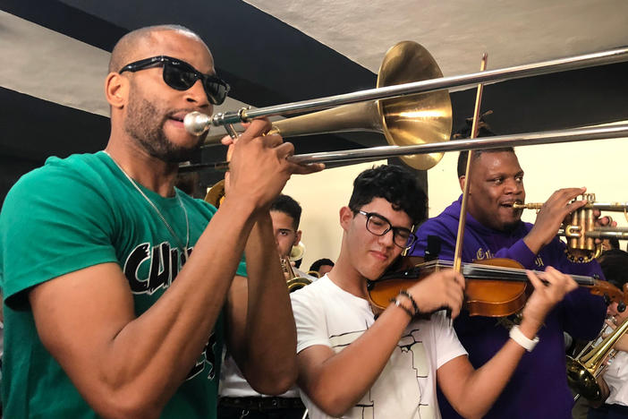 Trombone Shorty leads a binational jam session with music students from New Orleans and Havana.