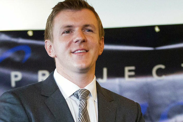 James O'Keefe, president of Project Veritas Action, waits to be introduced in September 2015 during a news conference at the National Press Club in Washington.