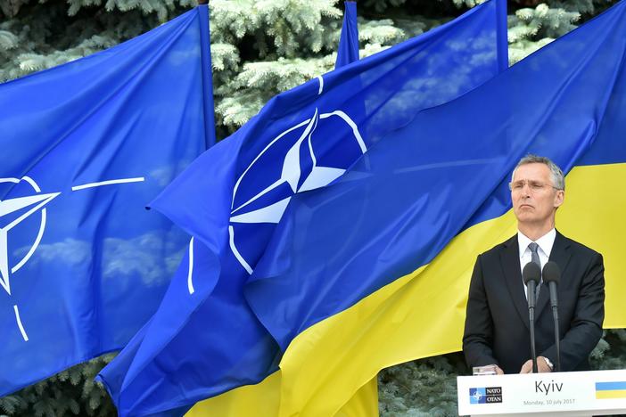 NATO chief Jens Stoltenberg pledged the alliance's support for Ukraine.