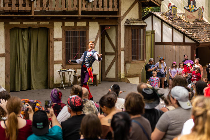 Jack performing at the Maryland Renaissance Festival.