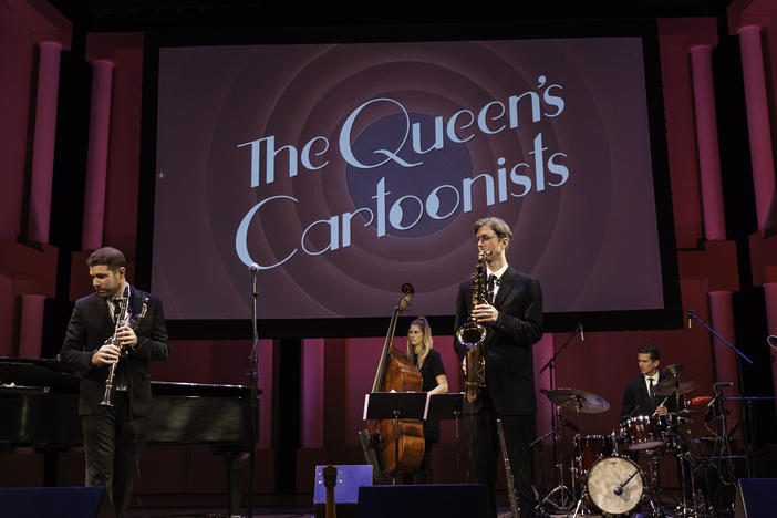 The Queen's Cartoonists perform at the Miller Symphony Hall in Allentown, PA on November 22, 2019.