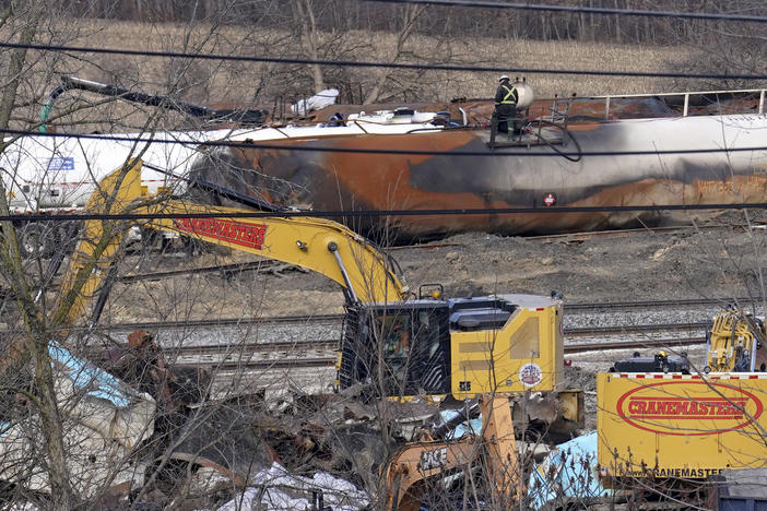 This week, workers continued to clean up the derailed tank cars in East Palestine following the Feb. 3 crash.