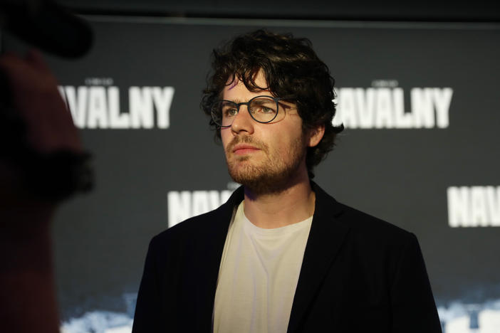 Daniel Roher attends the <em>Navalny</em> New York premiere at Walter Reade Theater on April 6, 2022 in New York City.