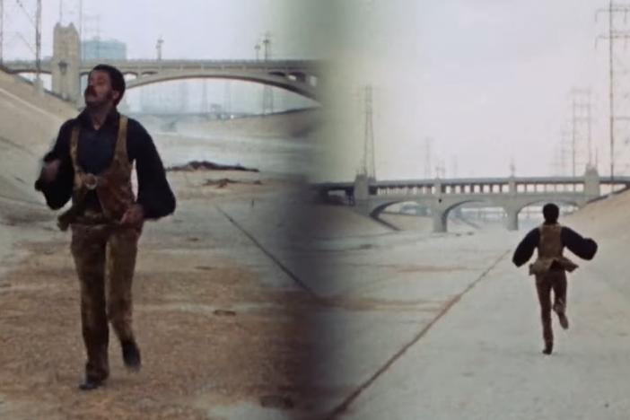 A screenshot from the Melvin Van Peebles film, <em>Sweet Sweetback's </em><em>Baadasssss</em><em> Song.</em>