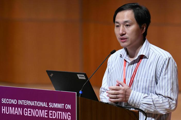 Biophysicist He Jiankui addressed the last international summit on human genome editing in Hong Kong in 2018. His experiments in altering the genetic makeup of human embryos was widely condemned by scientists and ethicists at the time, and still casts a long shadow over this week's summit in London.