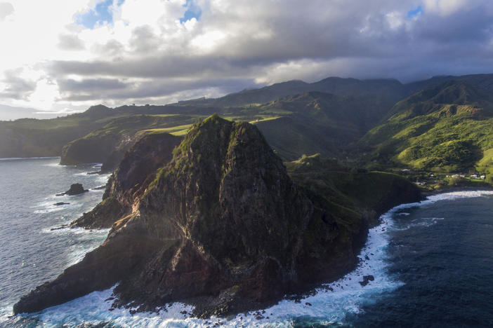 This photo provided by Kawena Alo-Kaonohi shows a view looking down into Kahakuloa village in Wailuku, Hawaii, on Jan. 18, 2020. The village was the scene of a brutal attack in 2014.