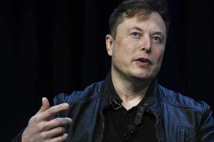 Tesla and SpaceX CEO Elon Musk speaks at the SATELLITE Conference and Exhibition, March 9, 2020, in Washington.