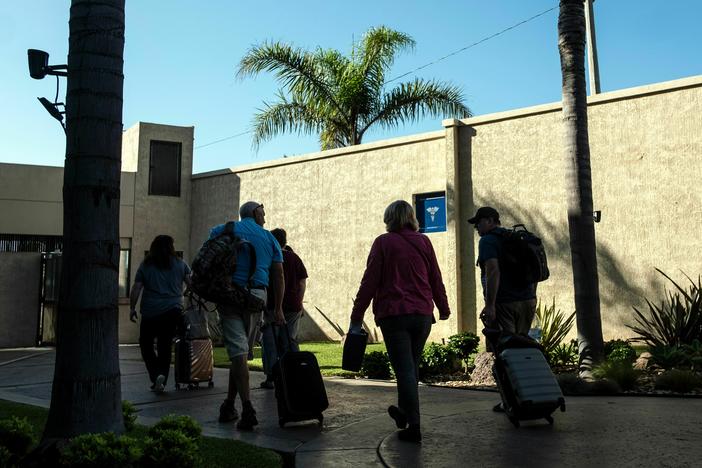 Medical tourism numbers are on the rise in Mexico, after the practice was curtailed by COVID-19 restrictions. Here, foreign patients are seen at the hospital Oasis of Hope in Tijuana in, 2019, in Mexico's Baja California state.