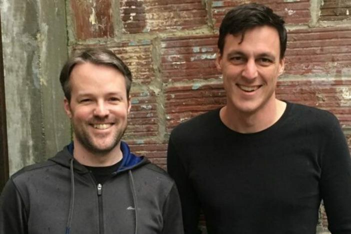 Shelf Engine co-founders Bede Jordan, left, and Stefan Kalb