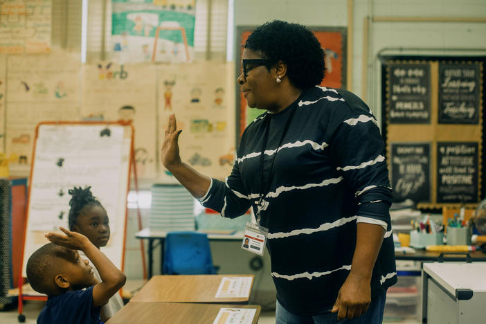First-grade teacher Kimberly Pate, 52, worked for nearly two decades as a classroom assistant. Through the Mississippi Teacher Residency, she'll earn a master's degree plus dual certification in elementary and special education, all at no cost. "How could you pass that up?" she laughs.